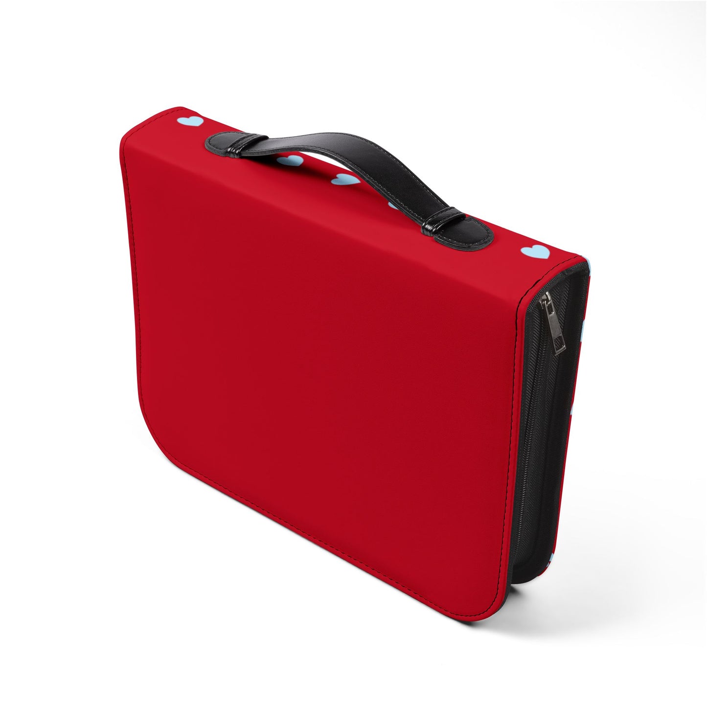 Bible Cover — Dark Red "Fruit of Blessing" Zippered Bible Case