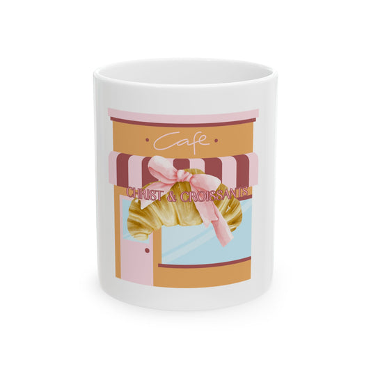 Ceramic Mug- Christ & Croissants