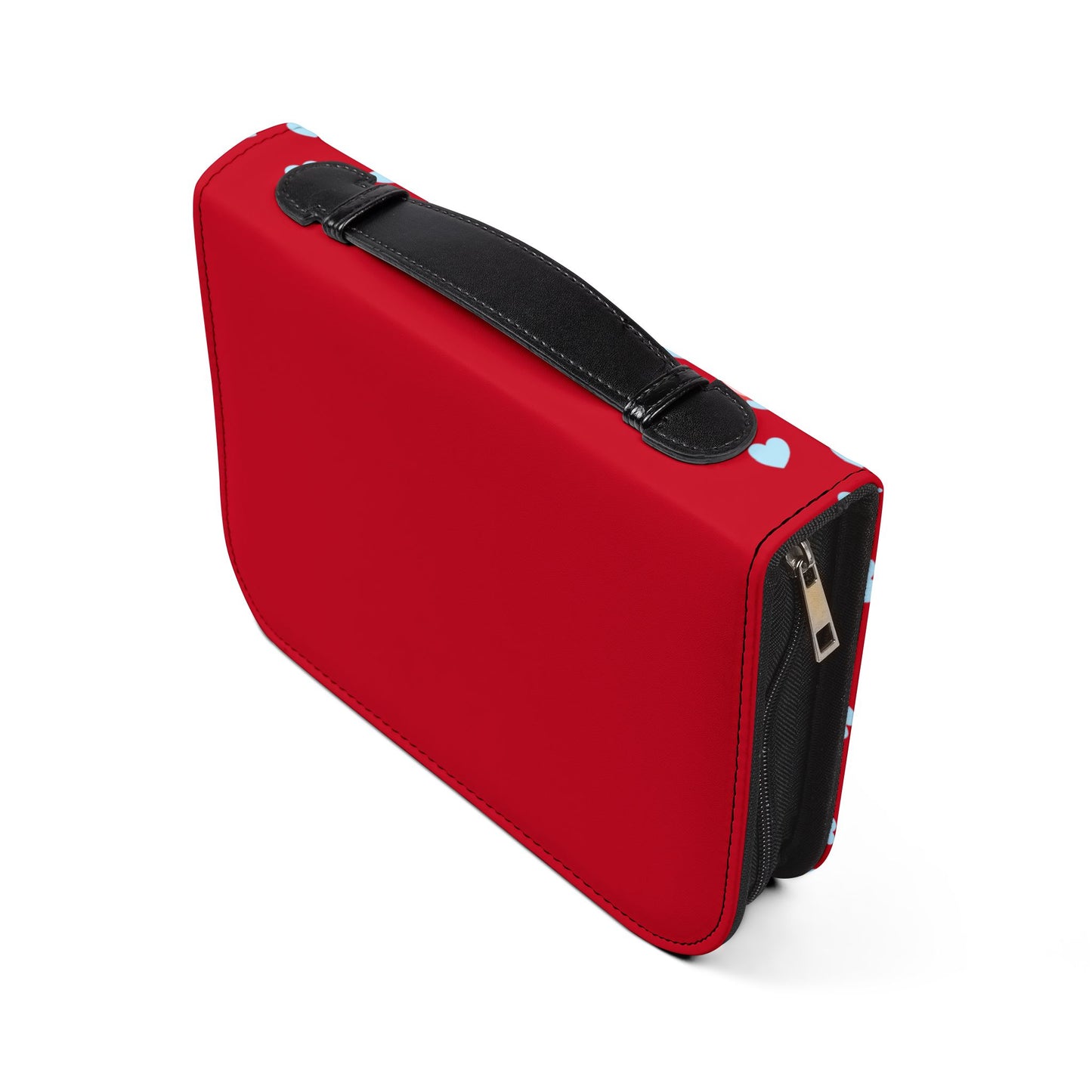 Bible Cover — Dark Red "Fruit of Blessing" Zippered Bible Case