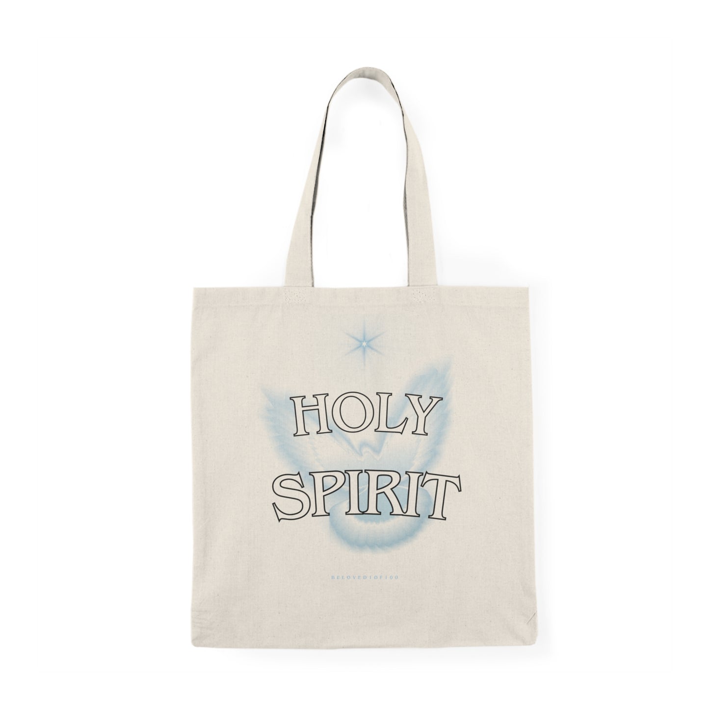Natural Tote Bag- Holy Spirit