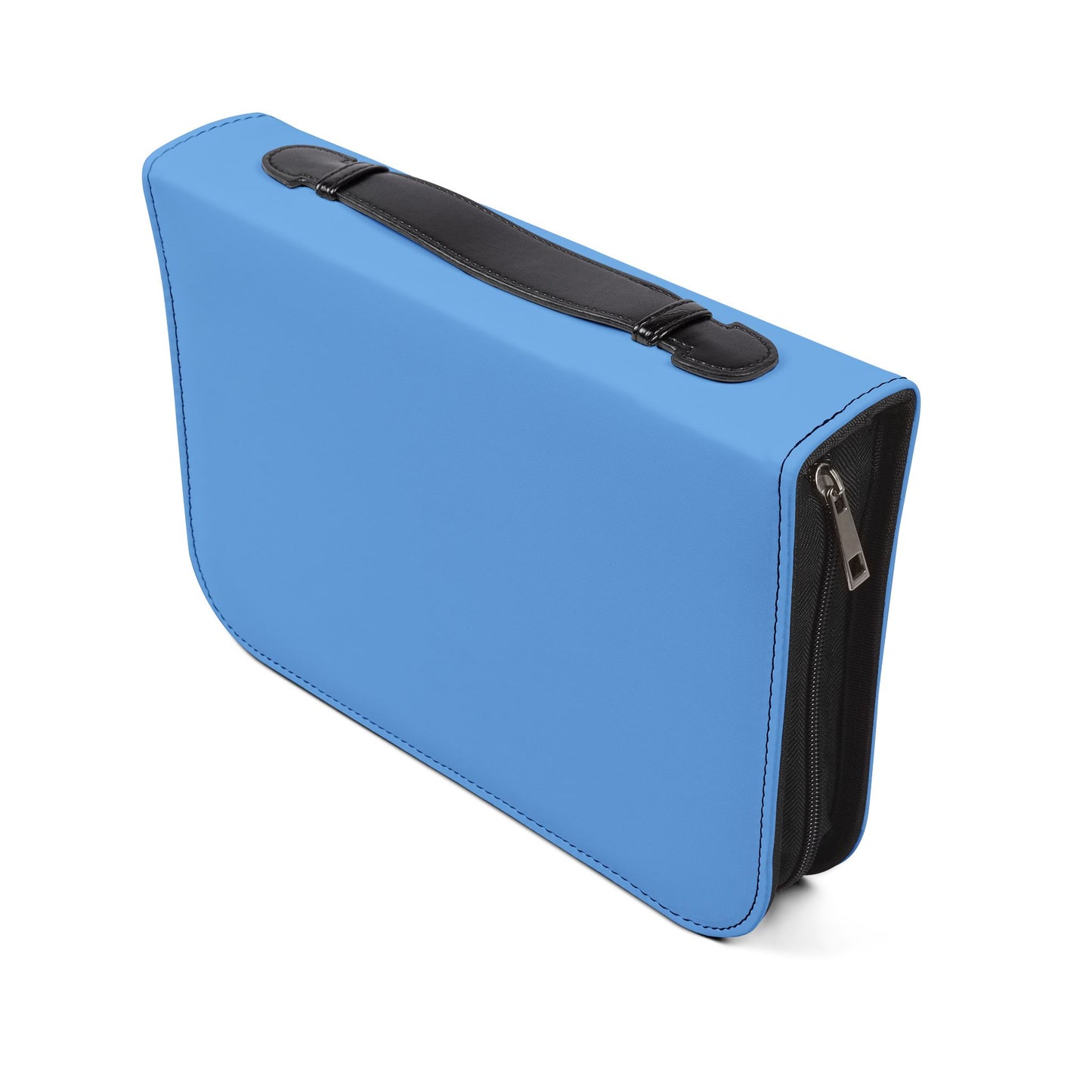 Bible Cover — Light Blue "He calms the sea" Zippered Bible Case