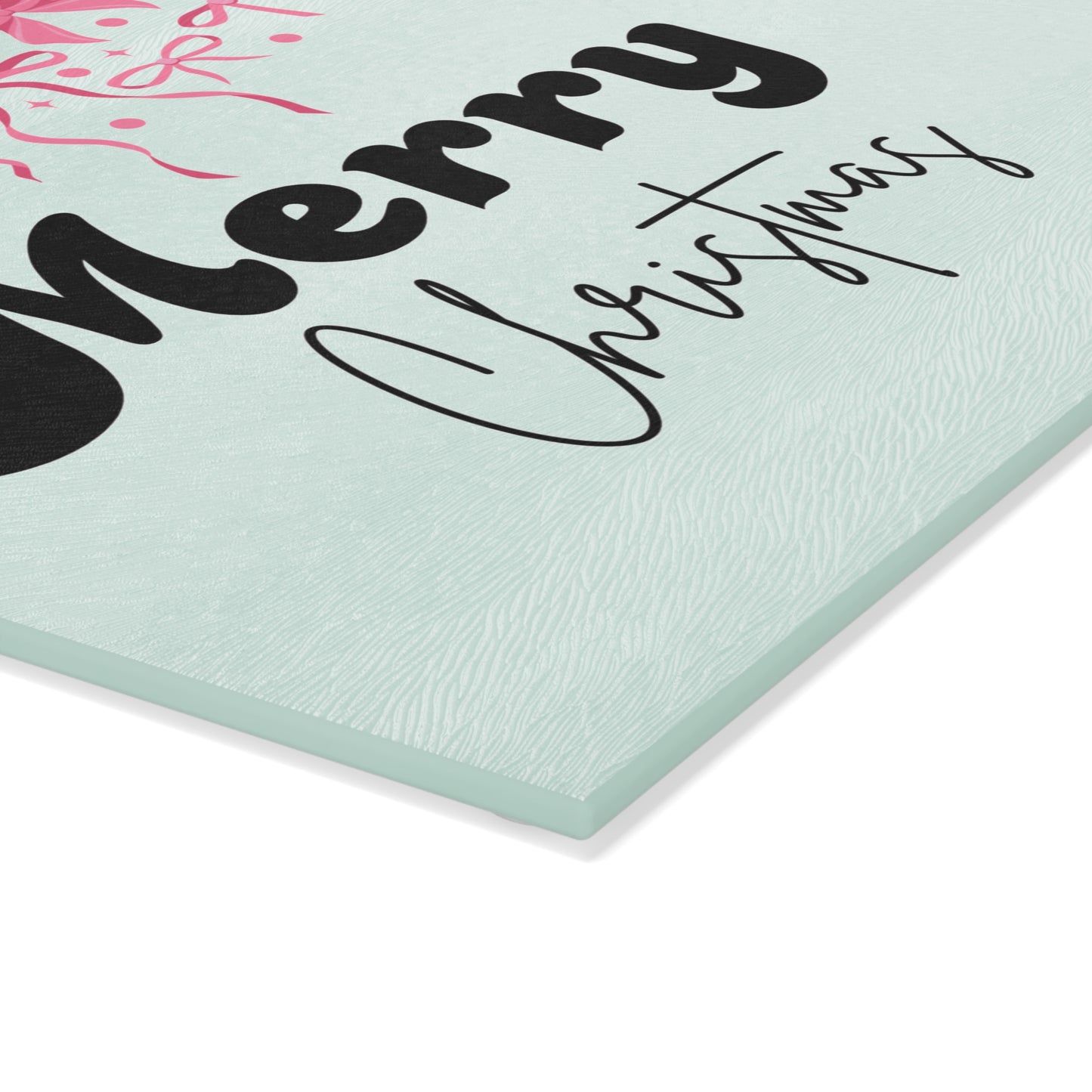 Glass Cutting Board - Merry Christmas