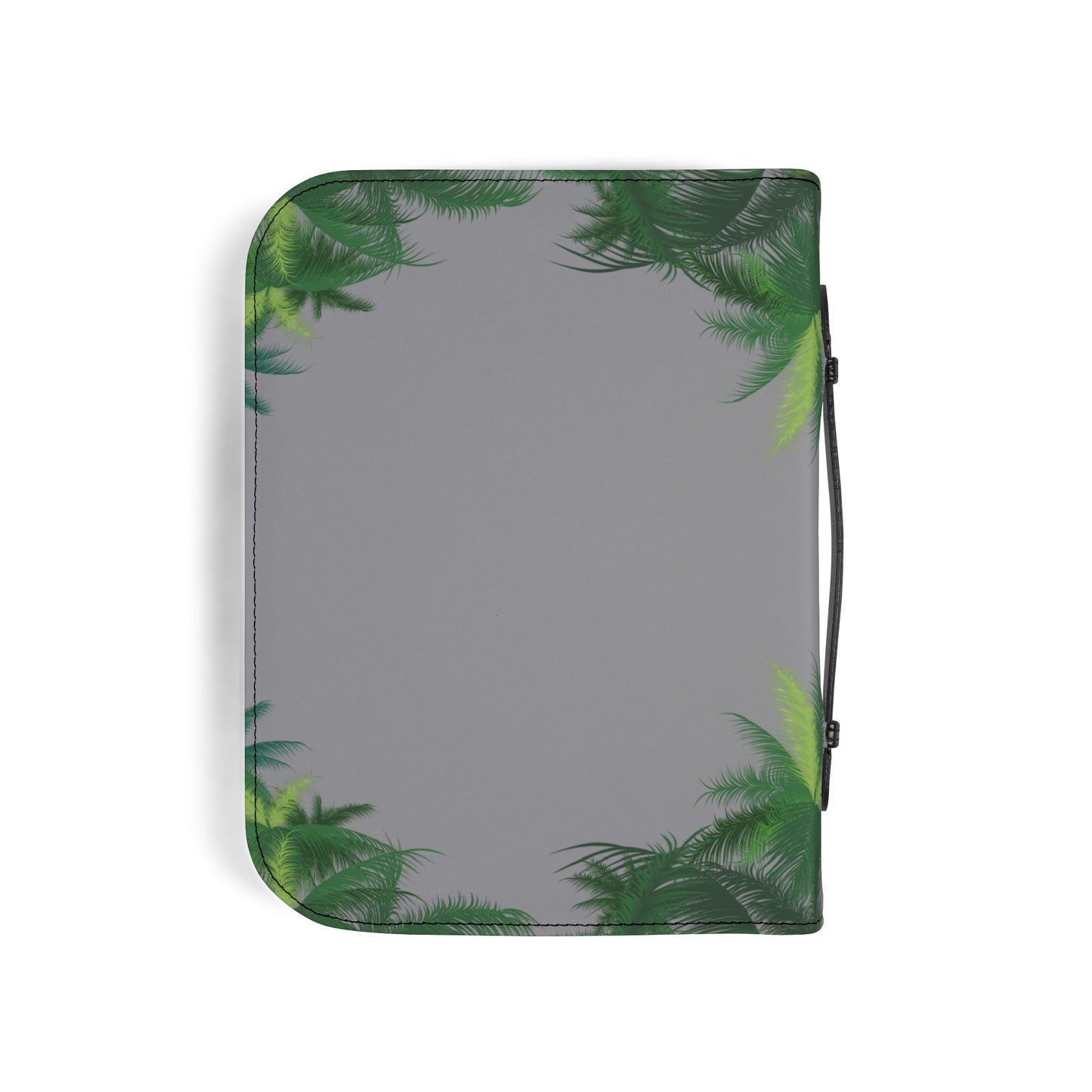 Bible Cover — Grey "Wave your faith high" Zippered Bible Case