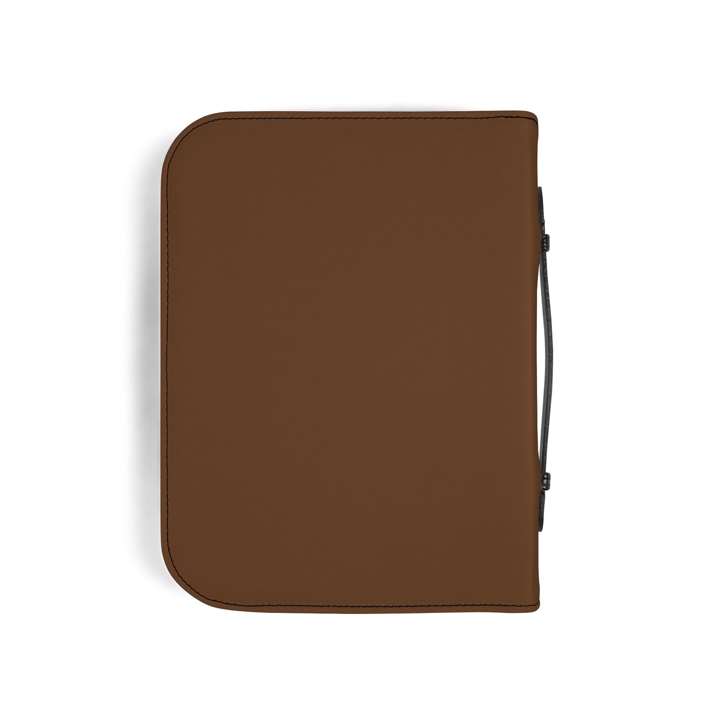 Bible Cover — Dark Brown "Jesus & Hot Cocoa" Zippered Bible Case
