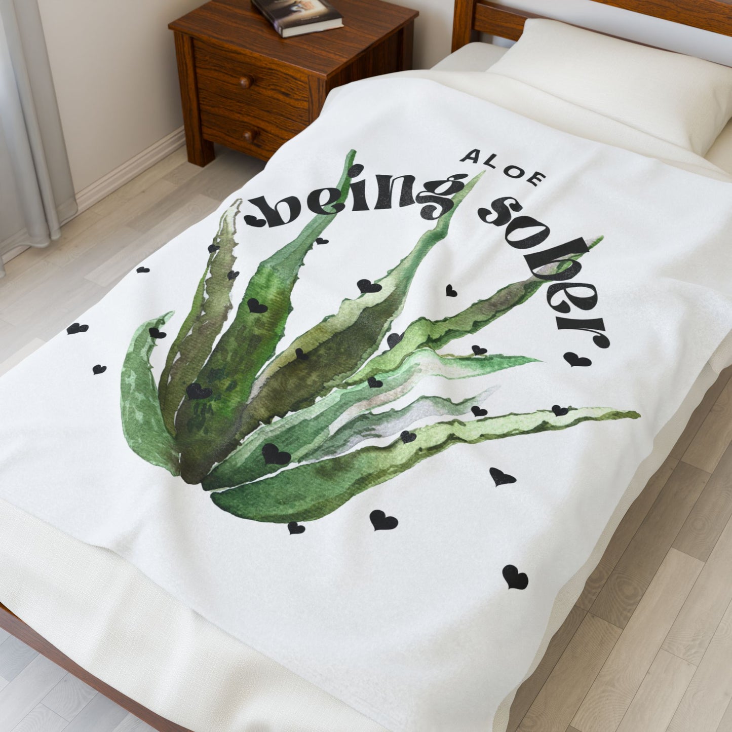 Plush Blanket- Aloe being sober