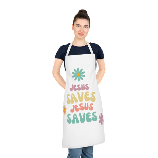 Apron - Jesus Saves Pattern