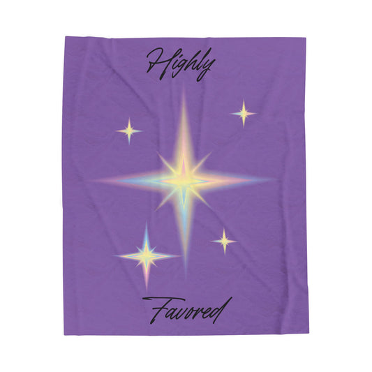 Plush Blanket- Highly Favored