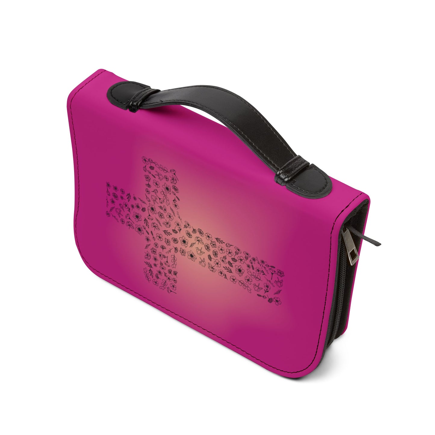 Bible Cover — Pink "I am a child of God" Zippered Bible Case