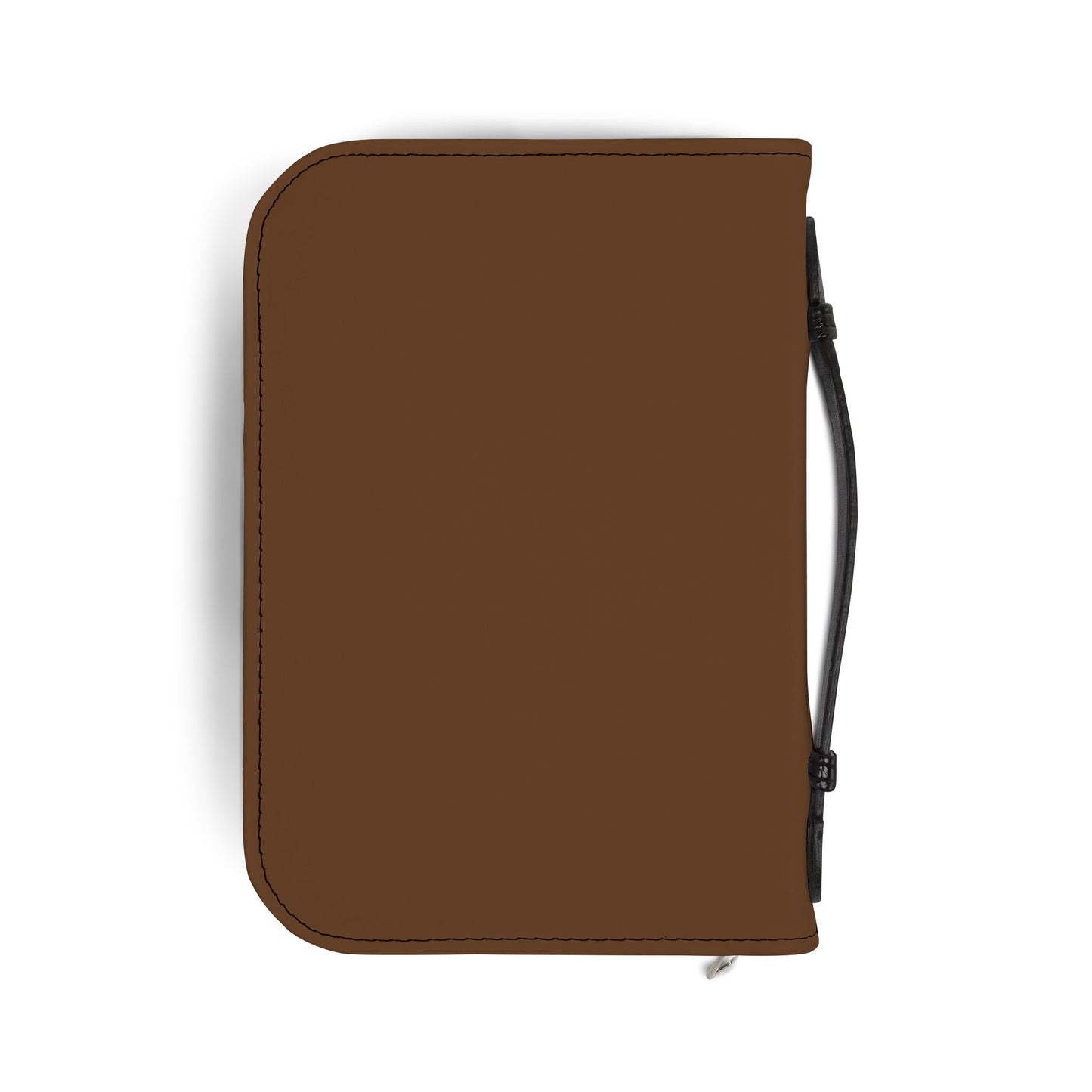 Bible Cover — Dark Brown "Jesus & Hot Cocoa" Zippered Bible Case