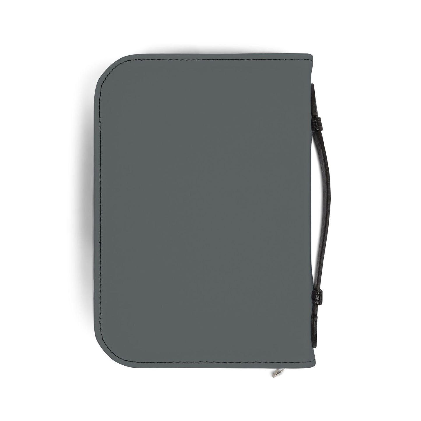 Bible Cover — Dark Grey "Saved" Zippered Bible Case