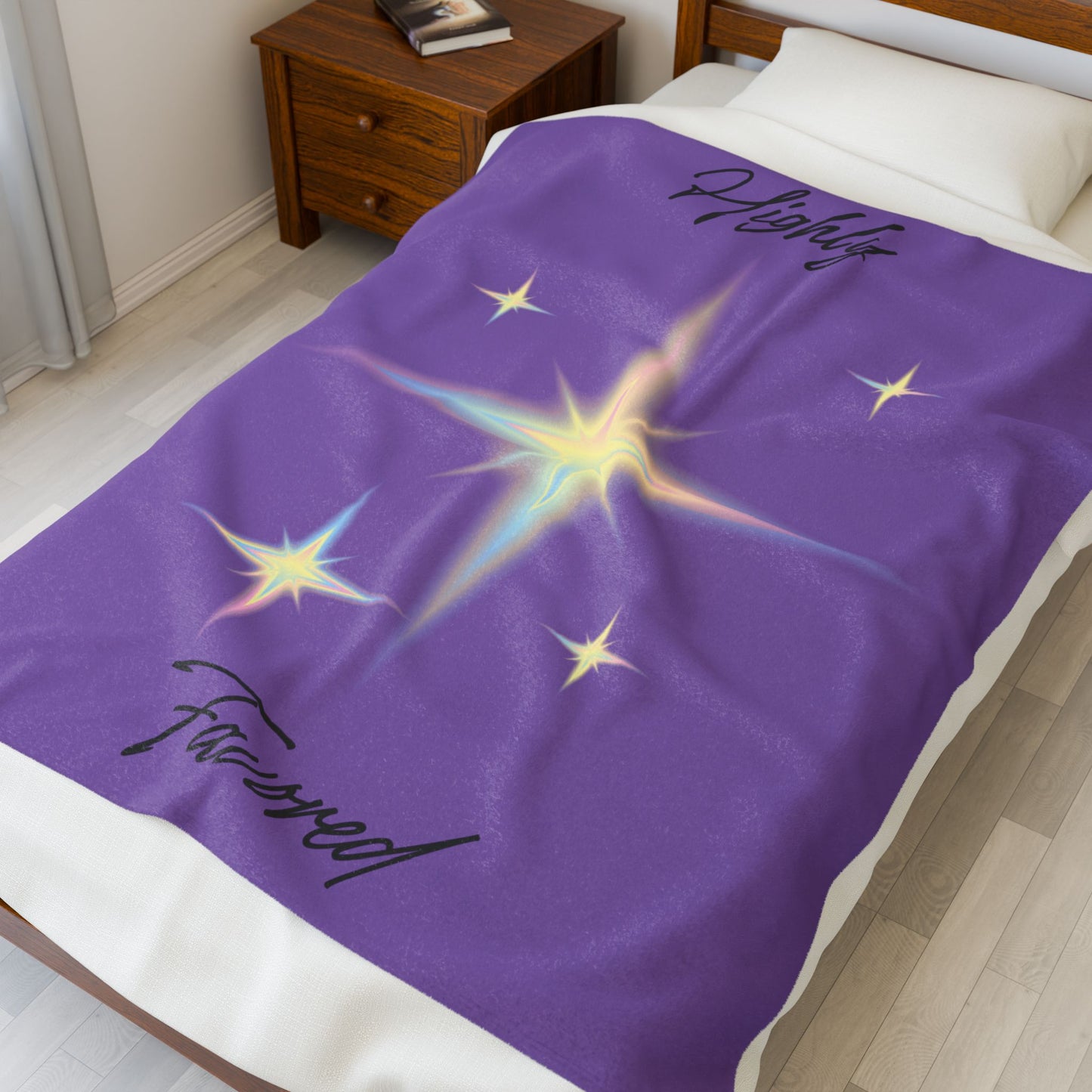 Plush Blanket- Highly Favored