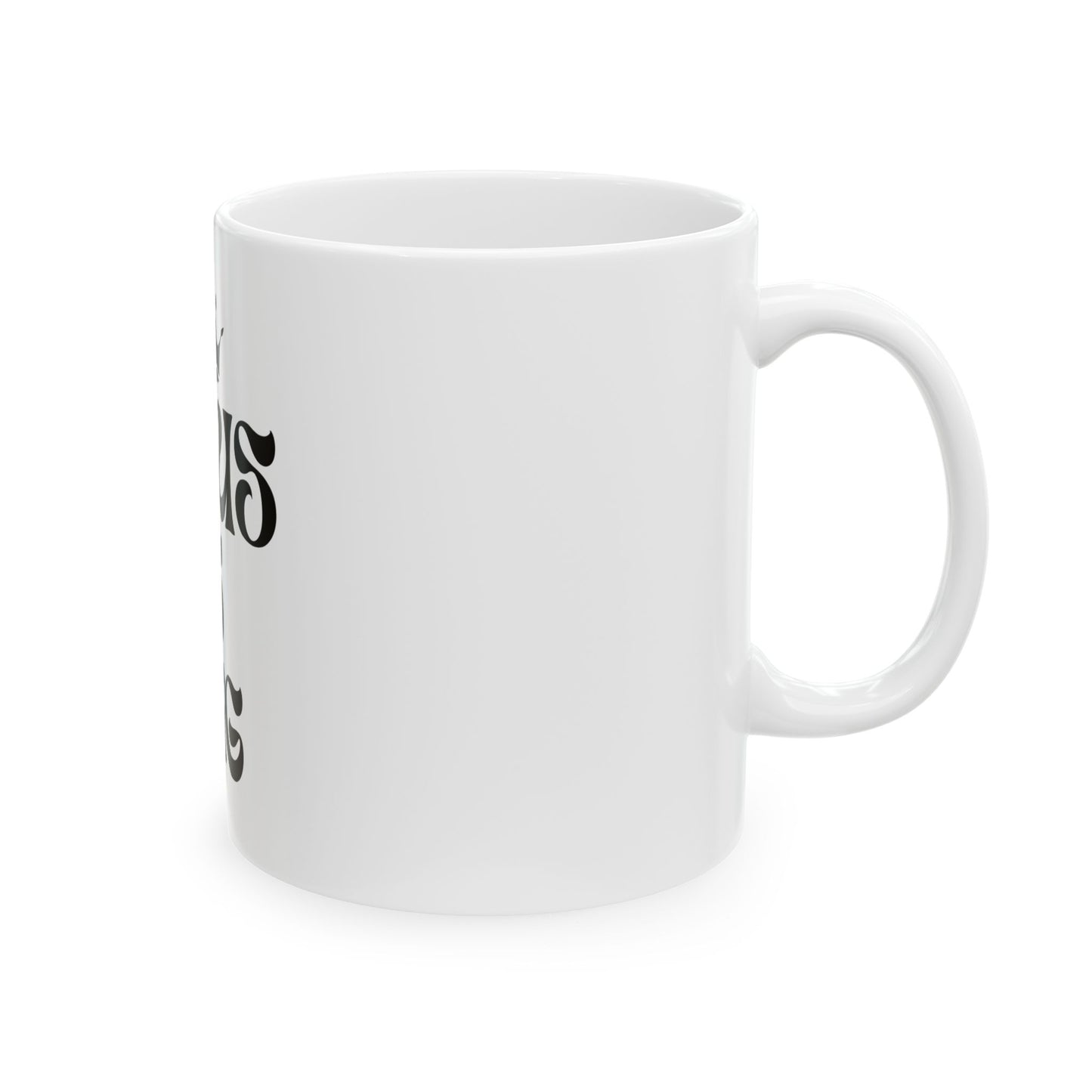 Ceramic Mug- Jesus is King Pattern