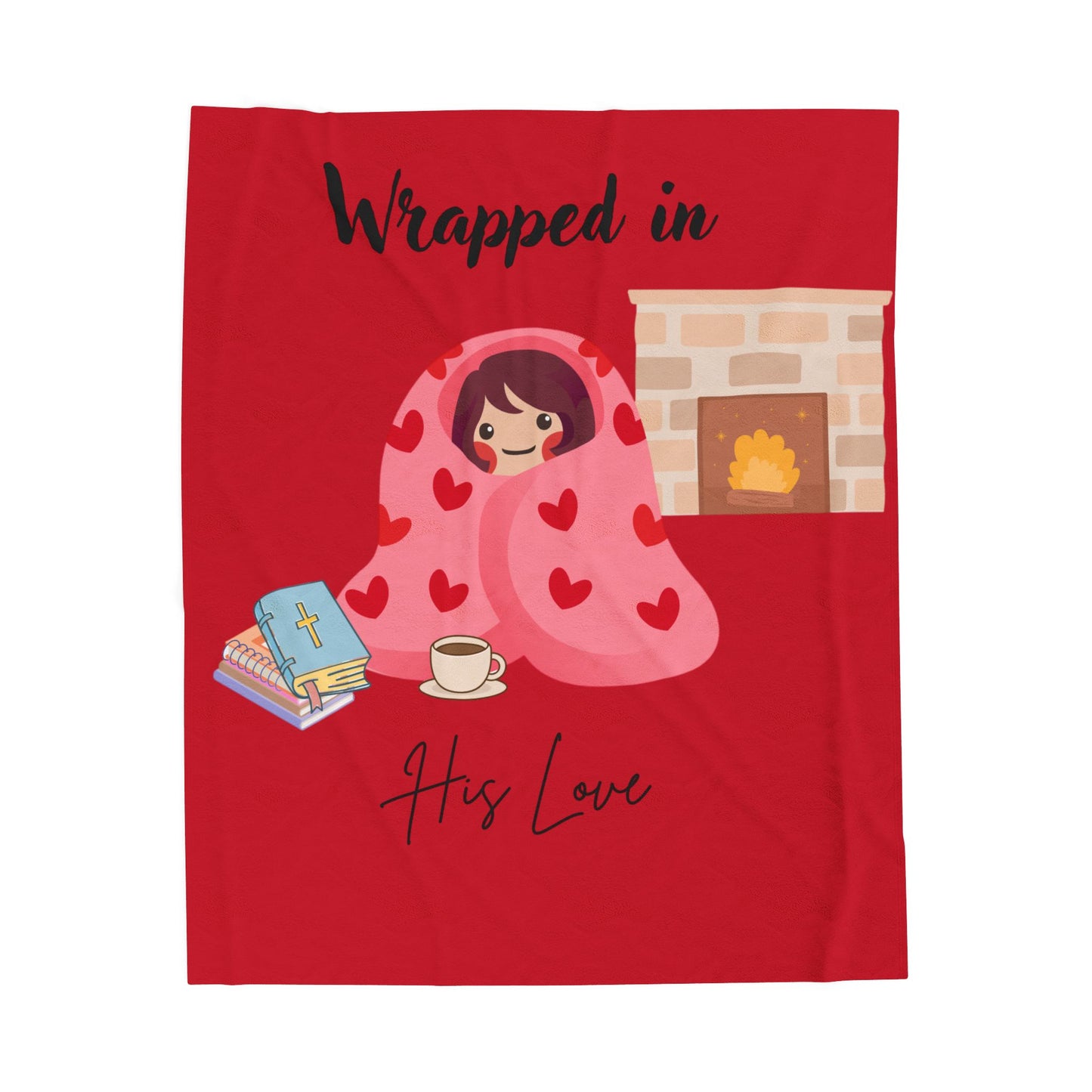 Plush Blanket- Wrapped in His Love