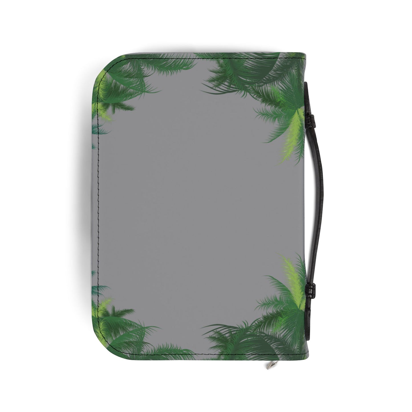 Bible Cover — Grey "Wave your faith high" Zippered Bible Case