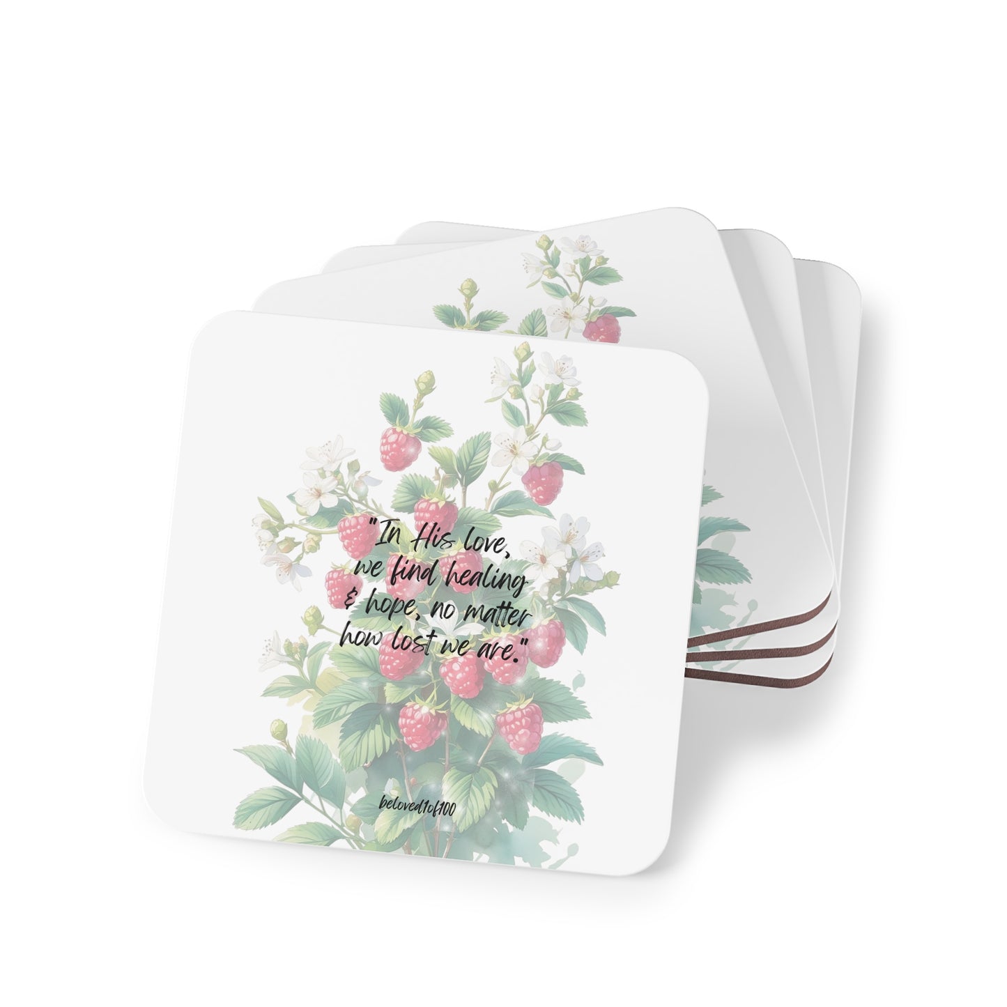 Coasters- Raspberry Jasmine Pattern