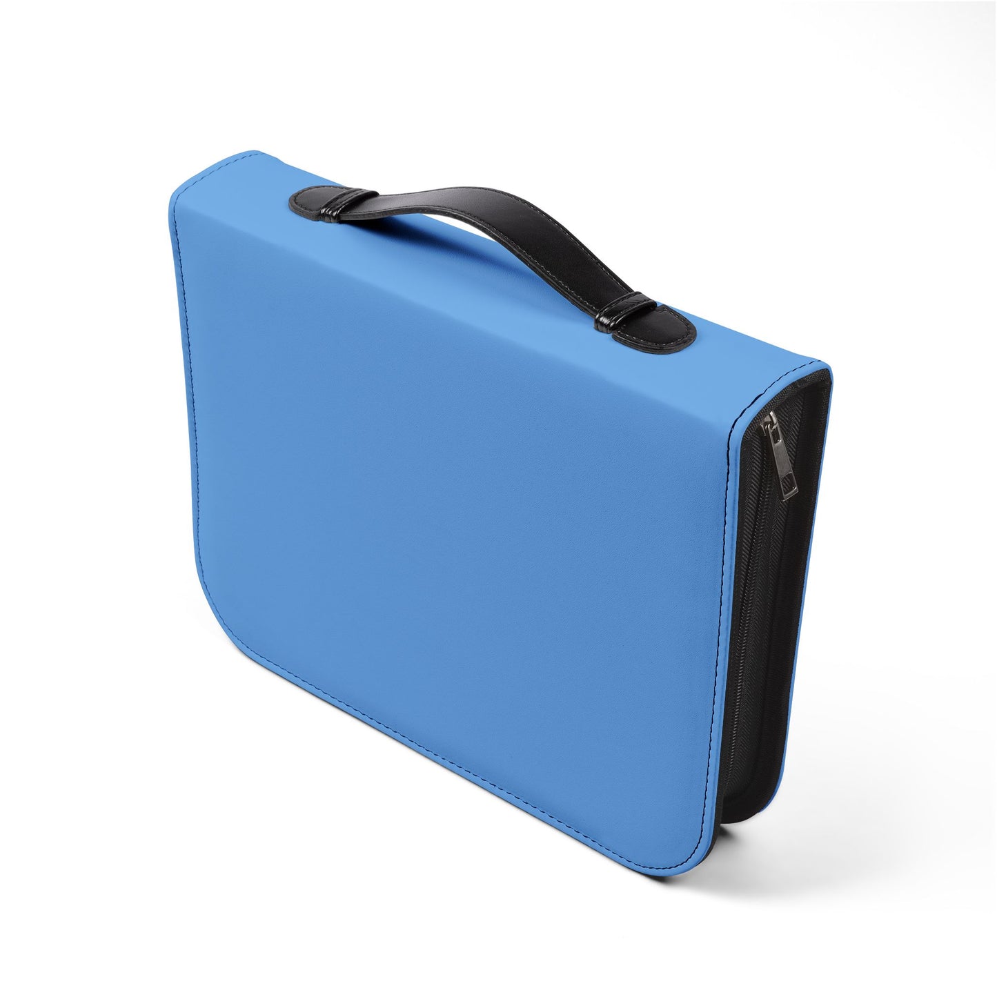 Bible Cover — Light Blue "He calms the sea" Zippered Bible Case