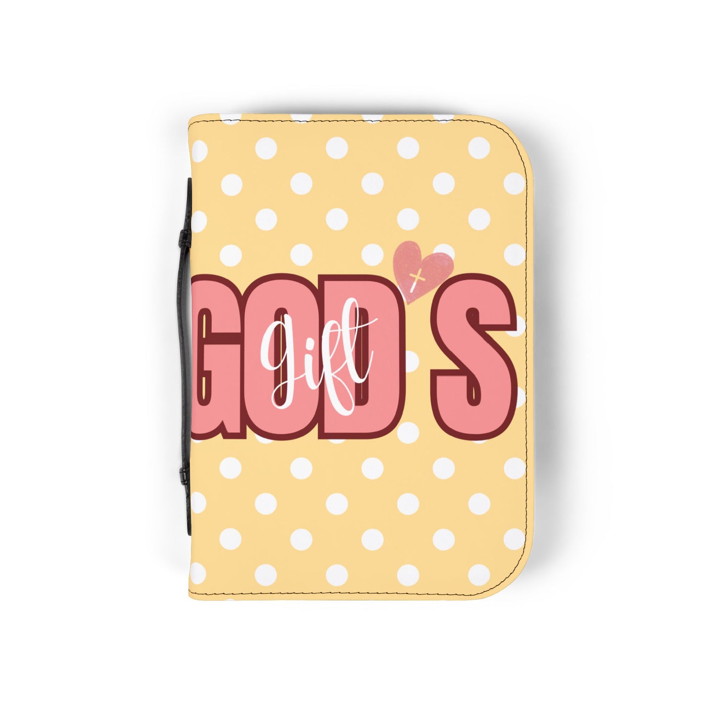 Bible Cover — Yellow "God's Gift" Zippered Bible Case