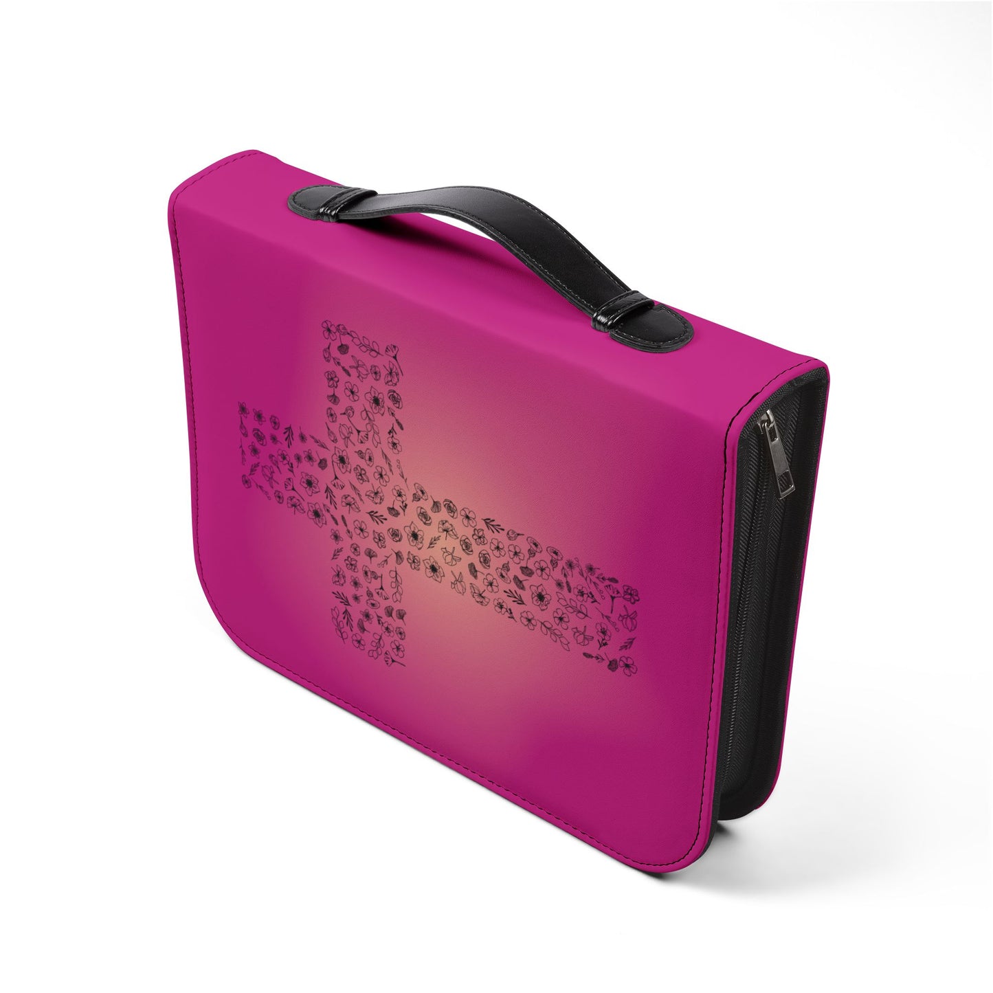 Bible Cover — Pink "I am a child of God" Zippered Bible Case