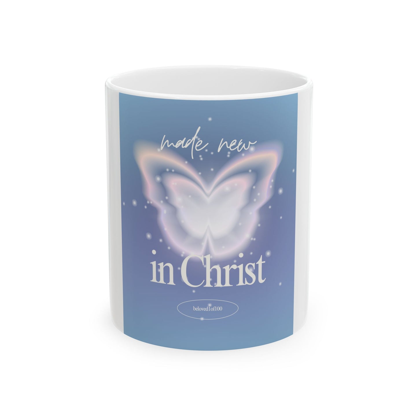 Ceramic Mug- Made New Butterfly