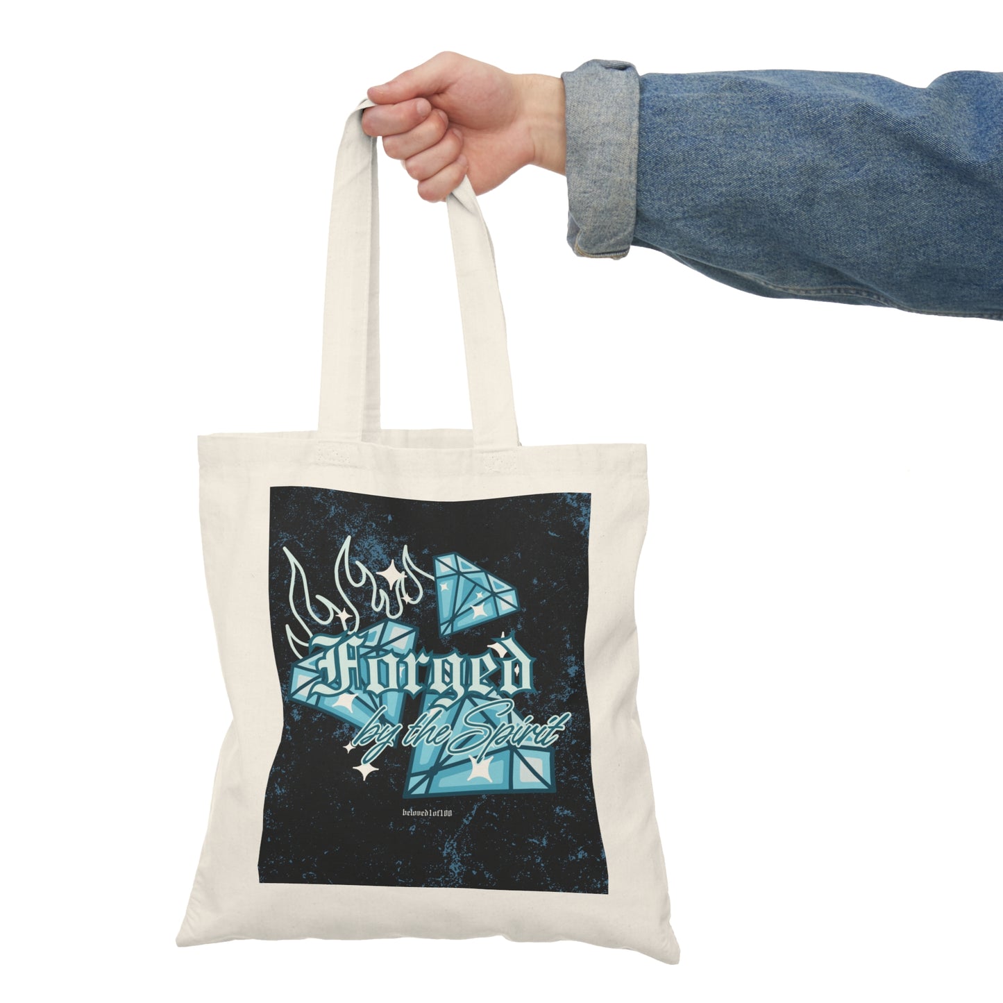 Natural Tote Bag- Forged by the Spirit