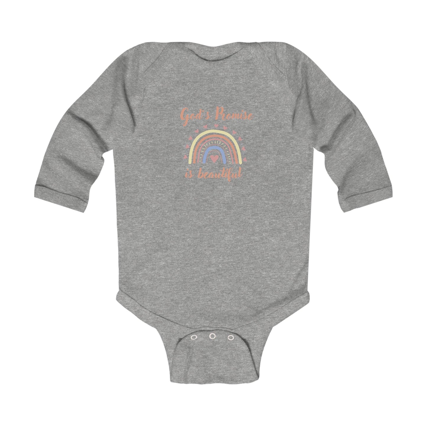 Infant Long Sleeve Bodysuit - God's promise is beautiful