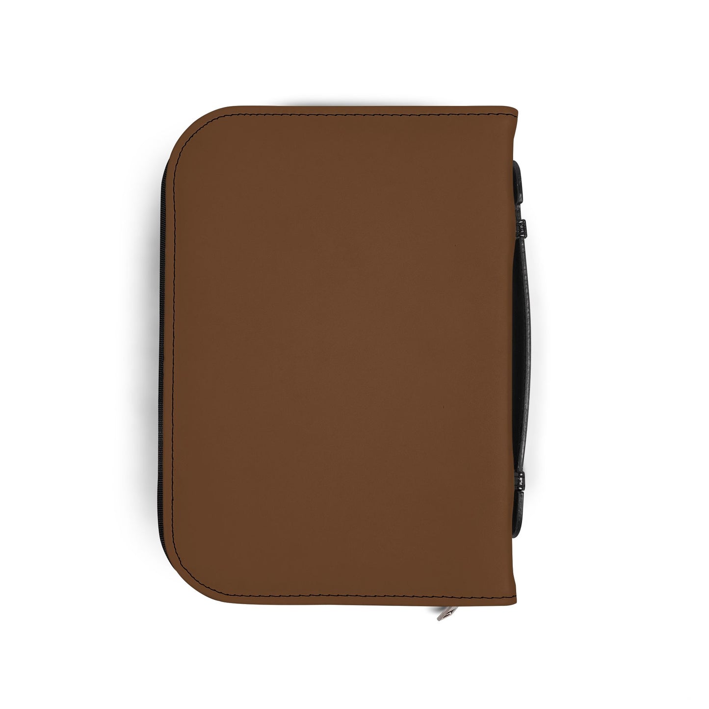 Bible Cover — Dark Brown "Jesus & Hot Cocoa" Zippered Bible Case