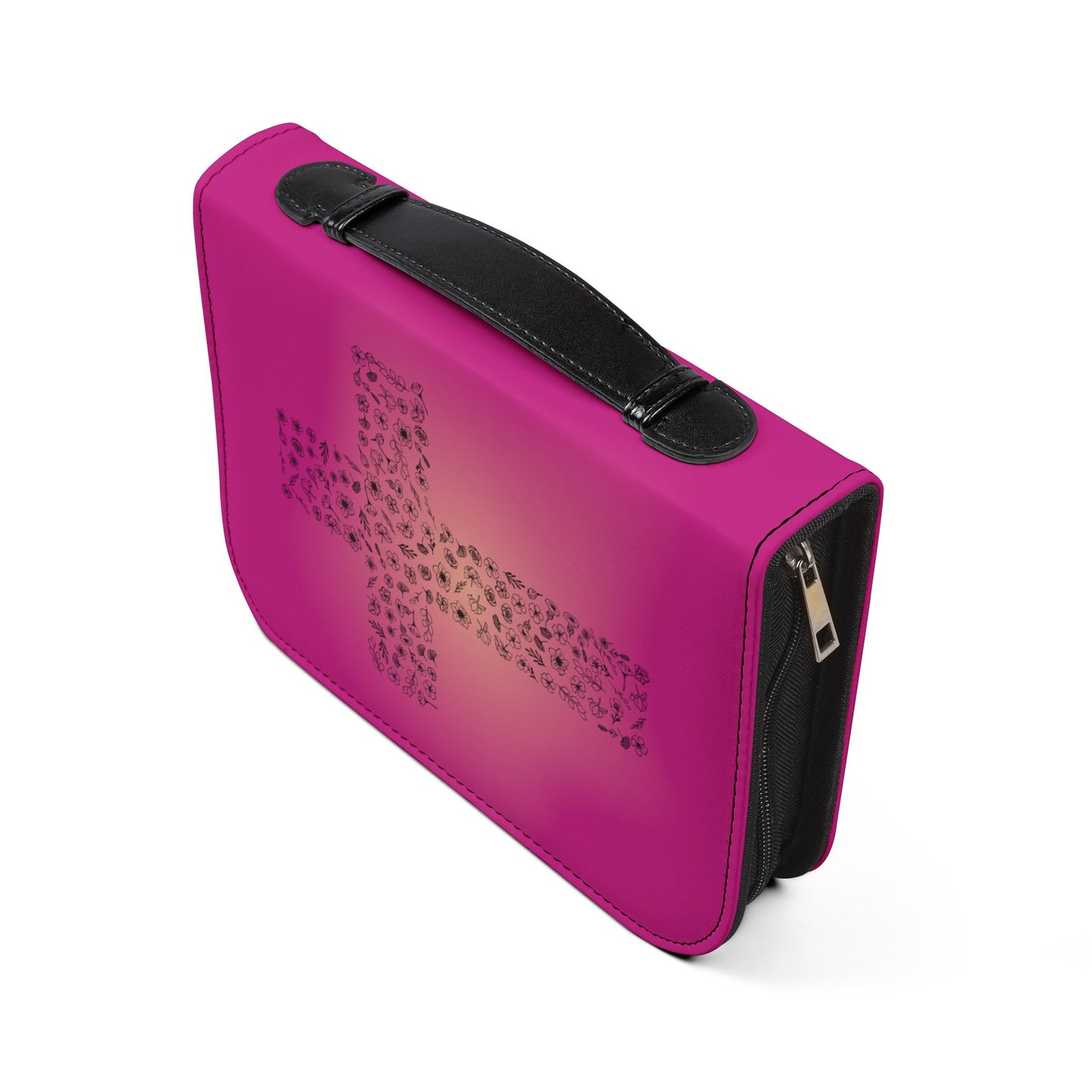 Bible Cover — Pink "I am a child of God" Zippered Bible Case