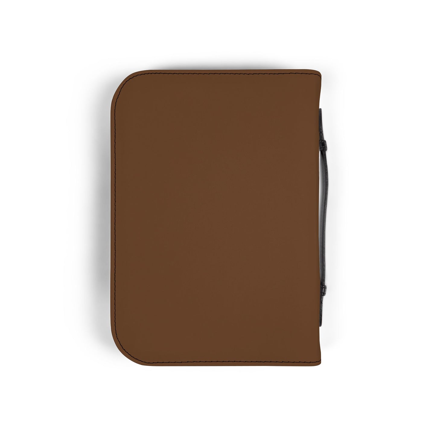 Bible Cover — Dark Brown "Jesus & Hot Cocoa" Zippered Bible Case