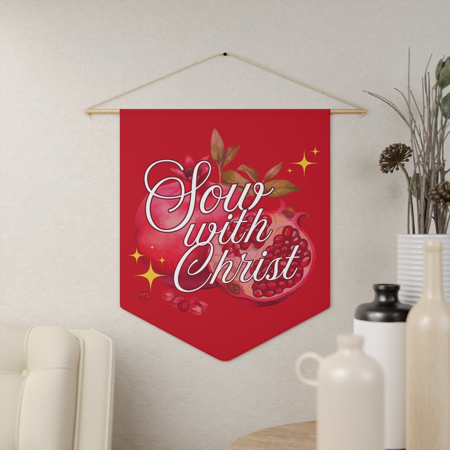 Pennant — Sow with Christ