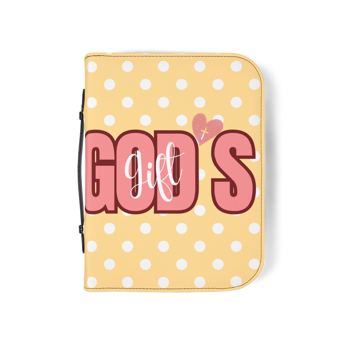 Bible Cover — Yellow "God's Gift" Zippered Bible Case