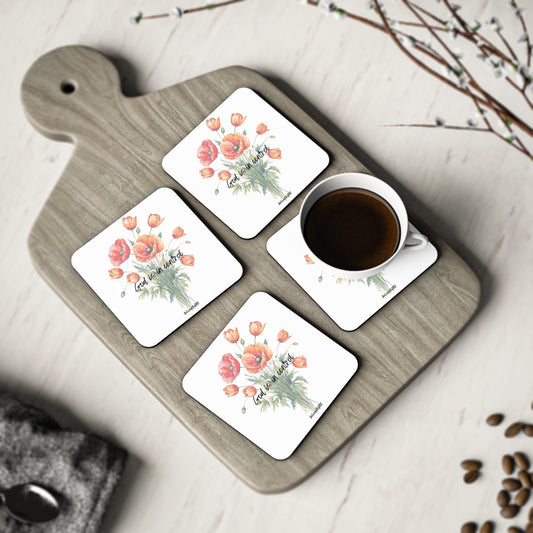 Coasters- Poppy Tulip Pattern