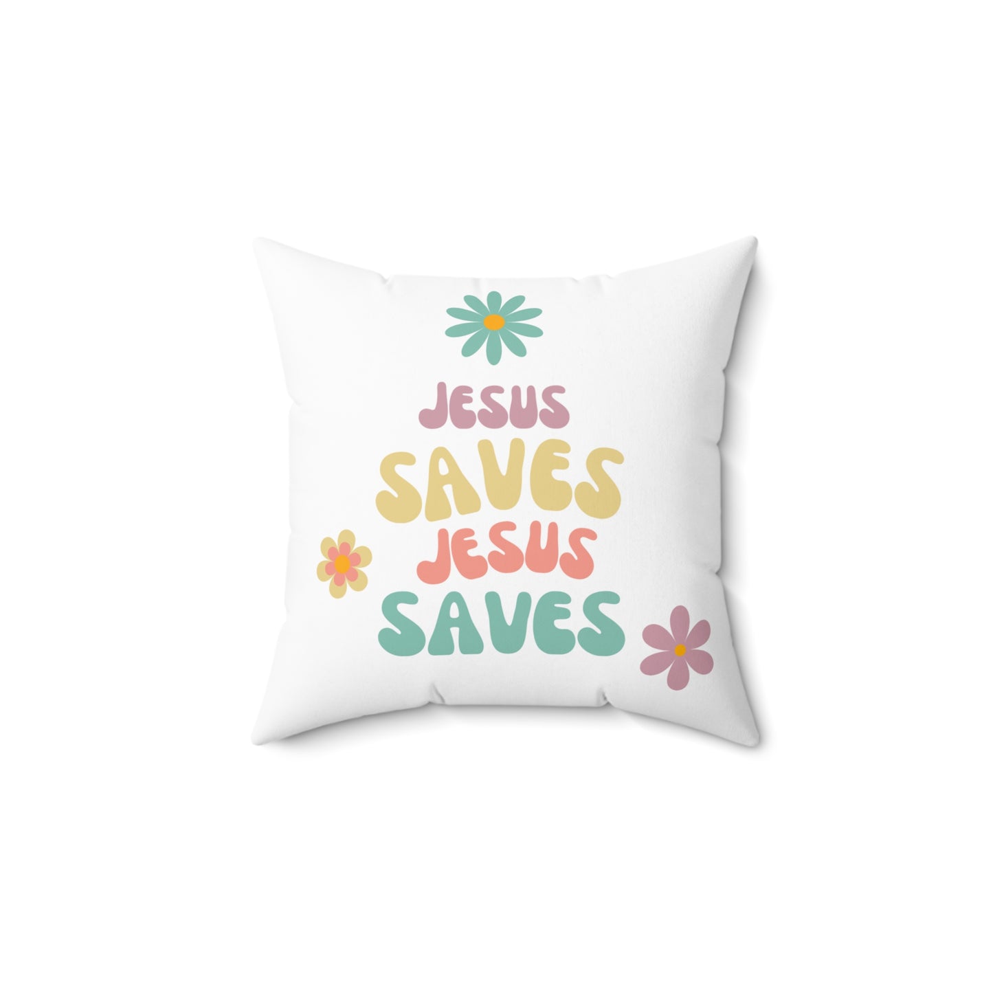 Throw Pillow- Jesus Saves Pattern