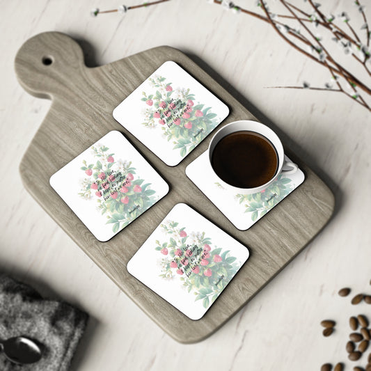 Coasters- Raspberry Jasmine Pattern