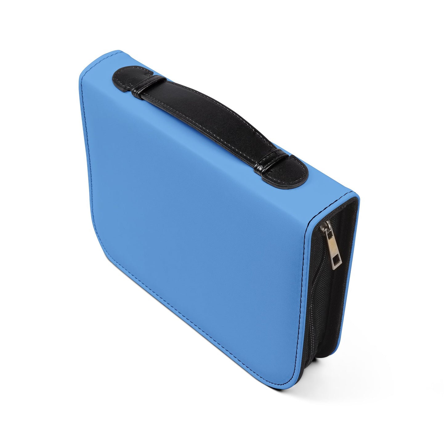 Bible Cover — Light Blue "He calms the sea" Zippered Bible Case