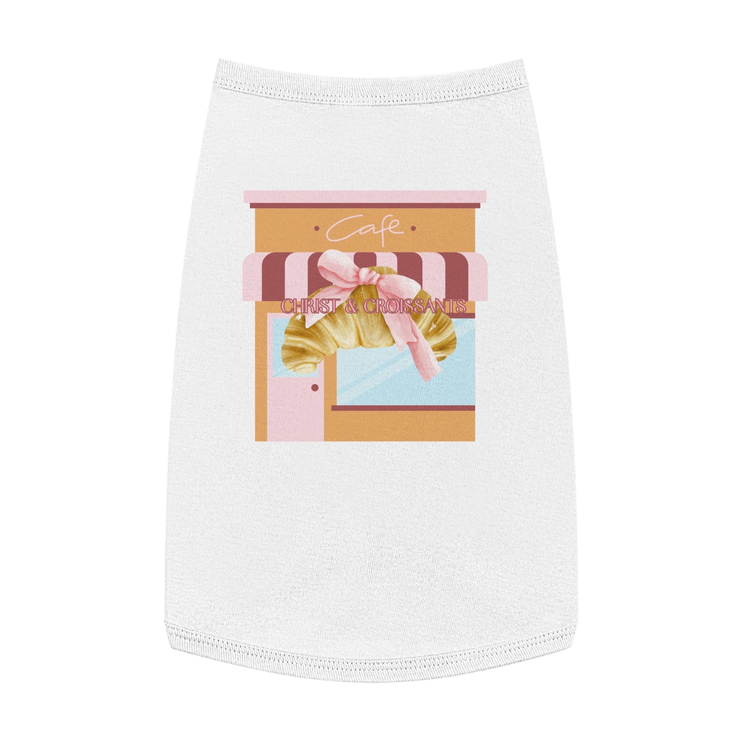 Pet Tee- Christ & croissants