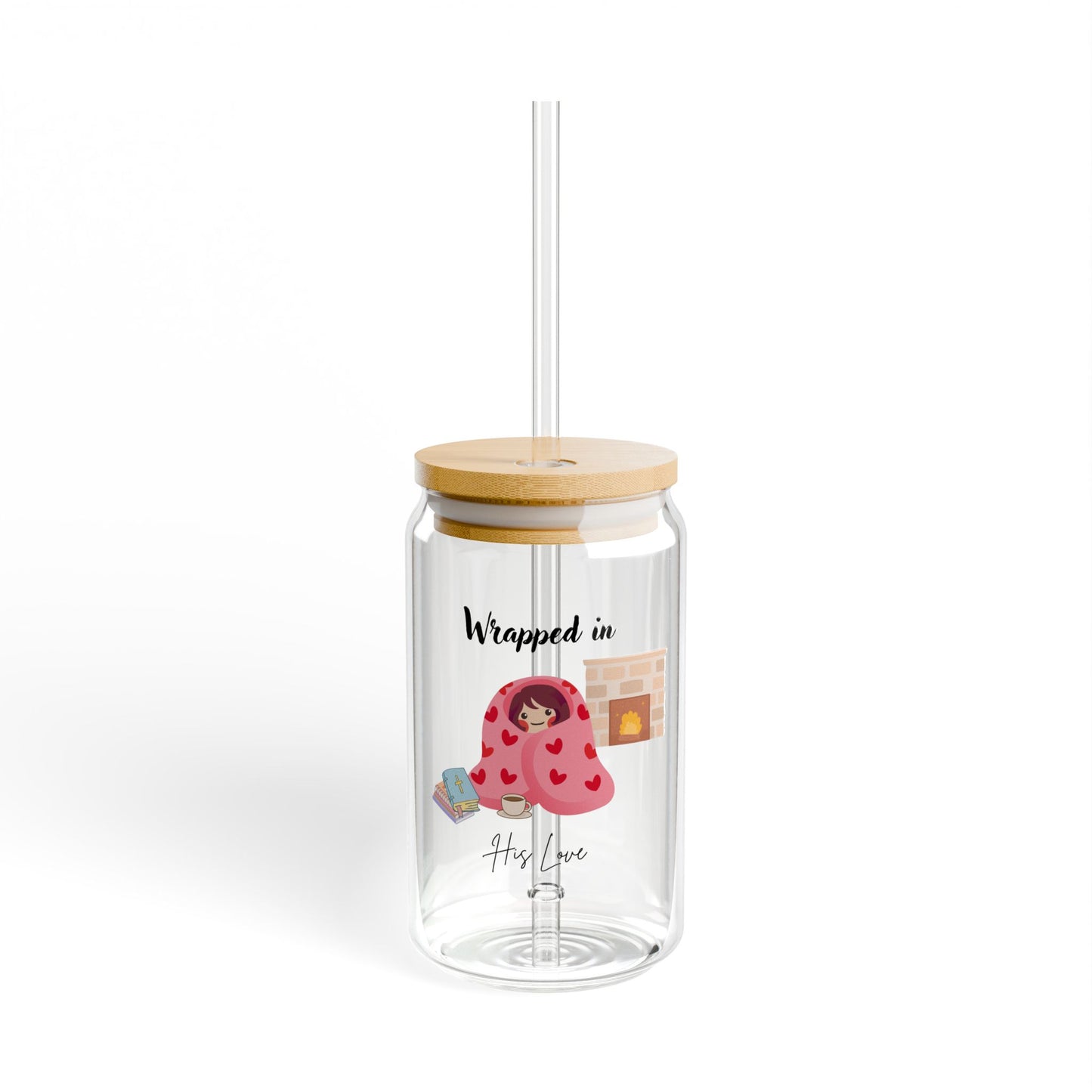 Glass Cup- Wrapped in His Love