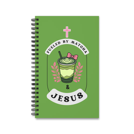Spiral Notebook- Matcha & Jesus