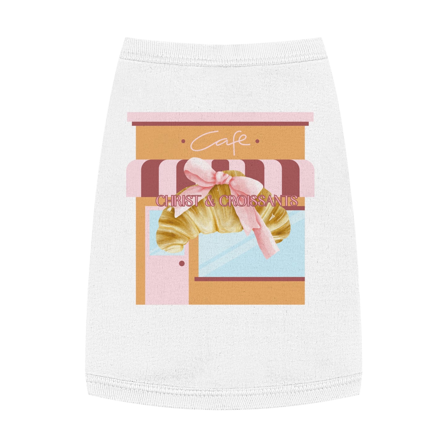 Pet Tee- Christ & croissants
