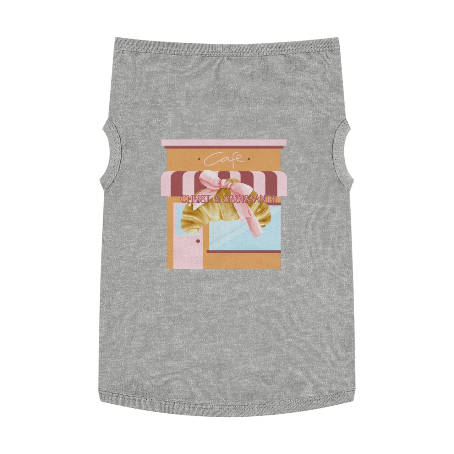 Pet Tee- Christ & croissants