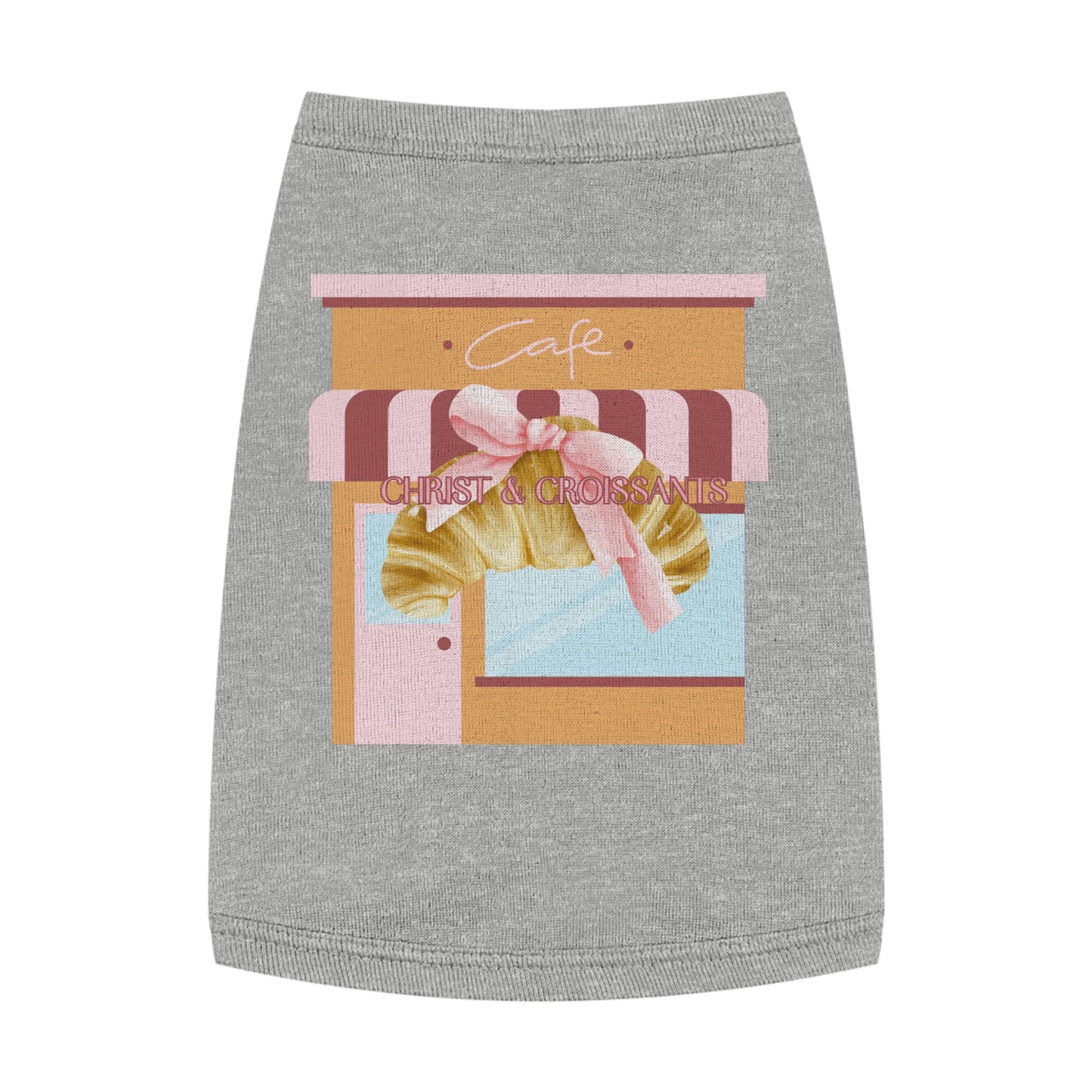 Pet Tee- Christ & croissants