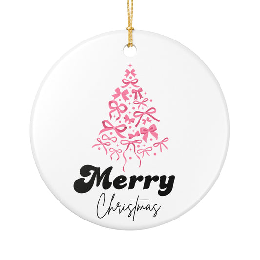 Christmas Ceramic Ornament - Merry Christmas