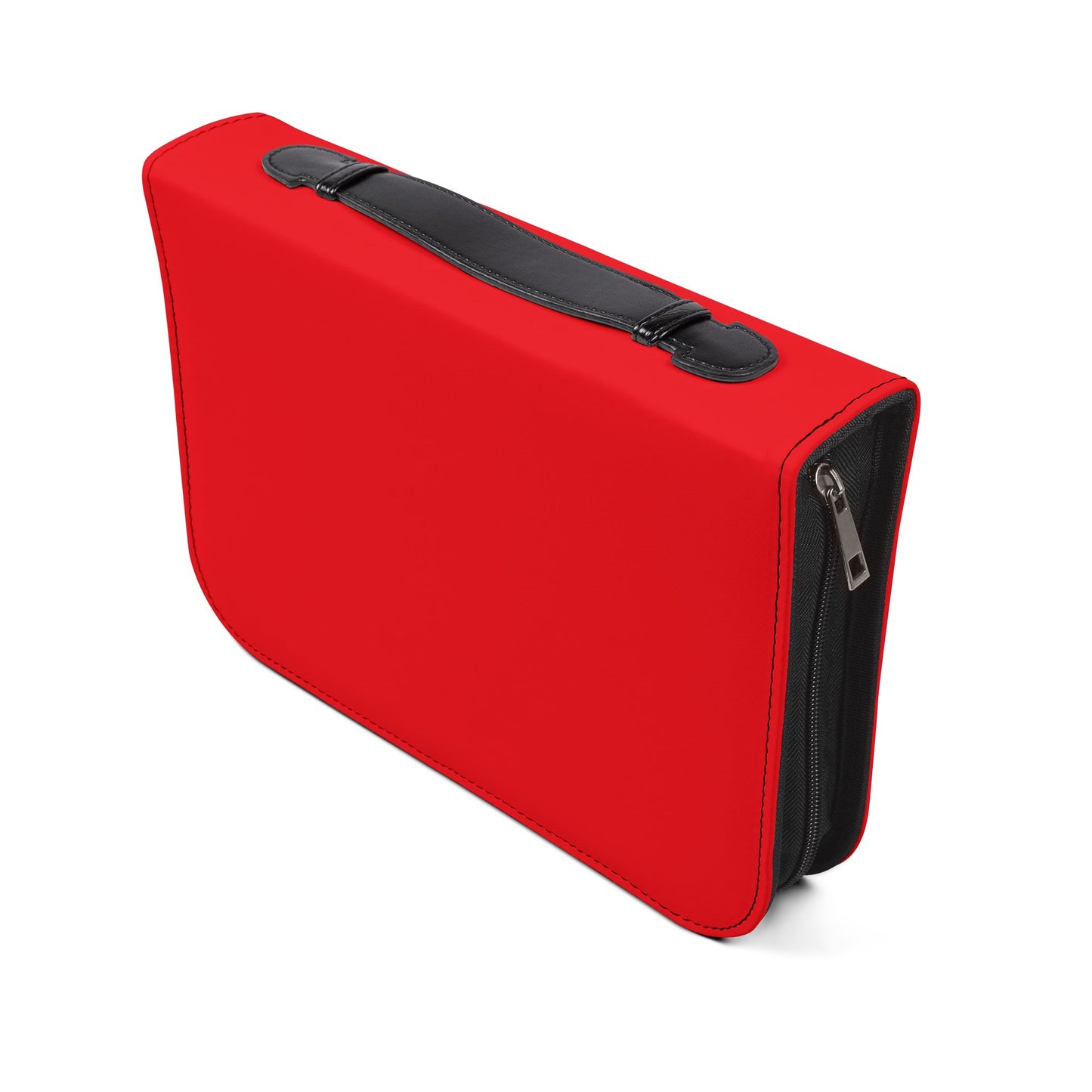 Bible Cover —Red "God’s plan" Zippered Bible Case