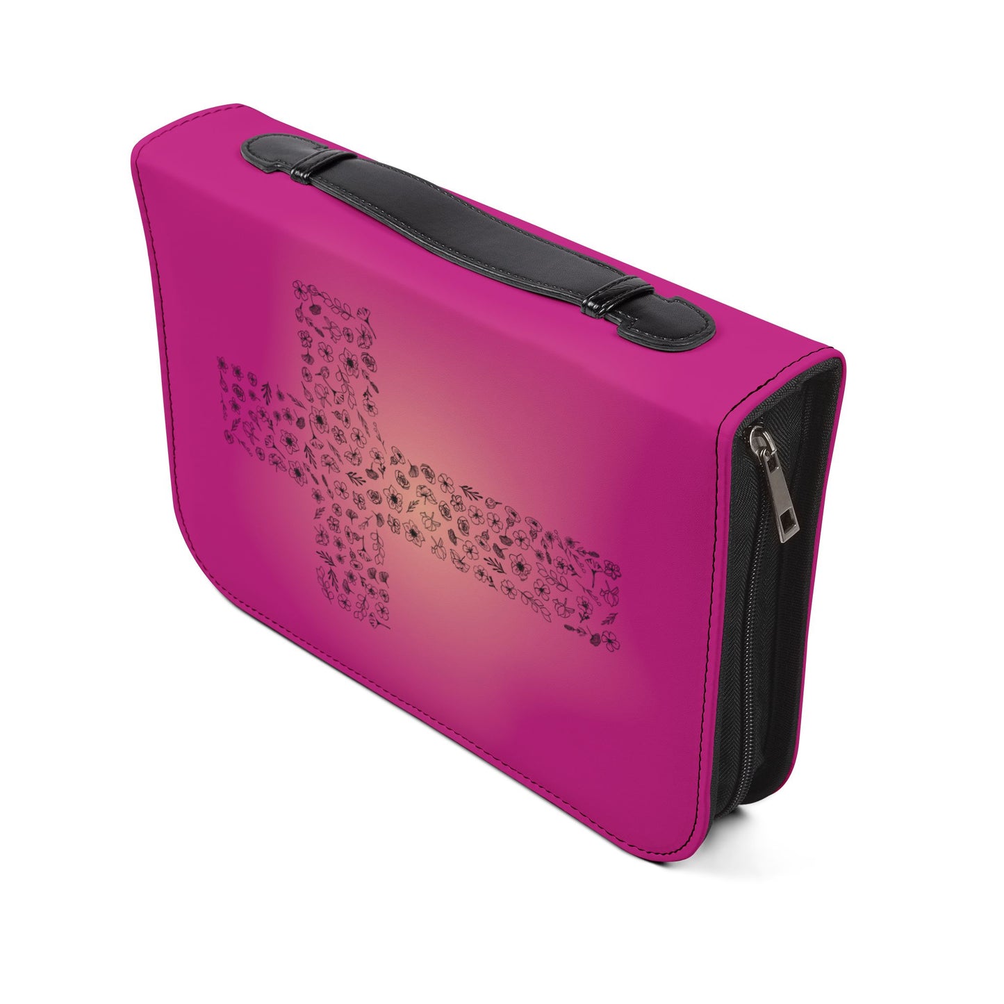 Bible Cover — Pink "I am a child of God" Zippered Bible Case