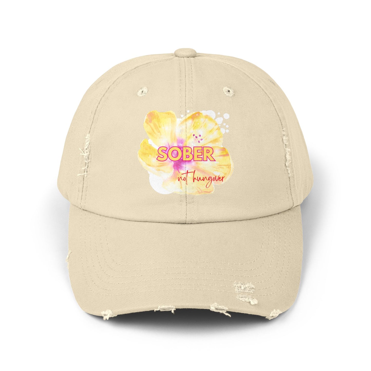 Distressed Cap - Sober not hungover