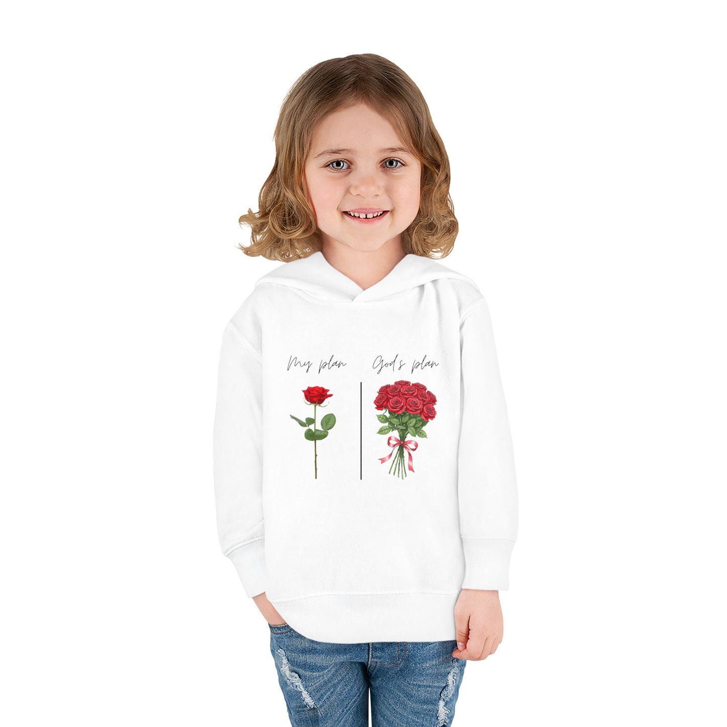 Toddler Hoodie — "God's plan"