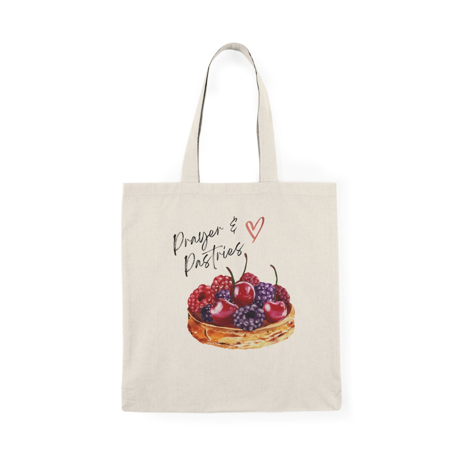 Natural Tote Bag- Prayer & Pastries
