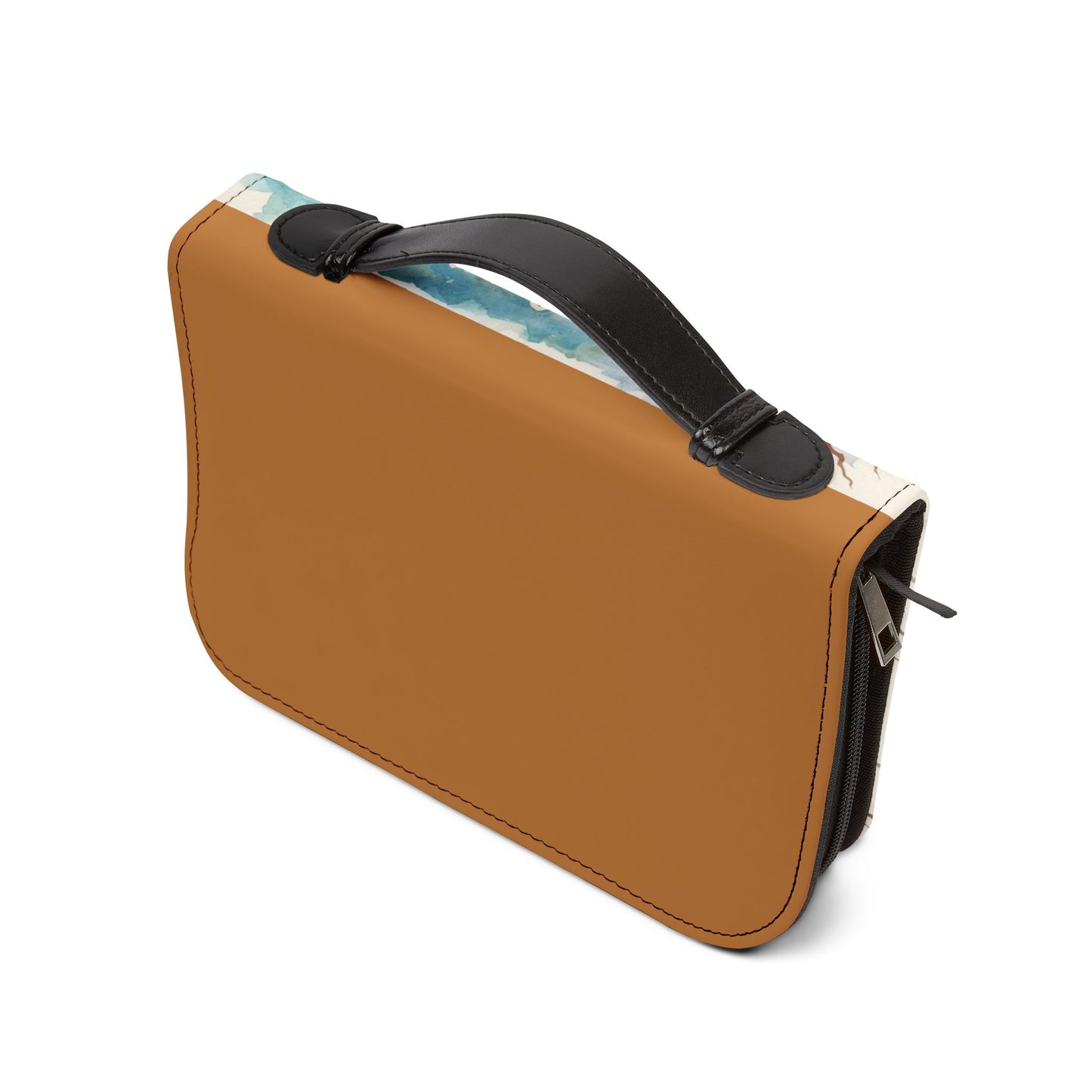 Bible Cover — Tan Brown "Tree of Life" Zippered Bible Case