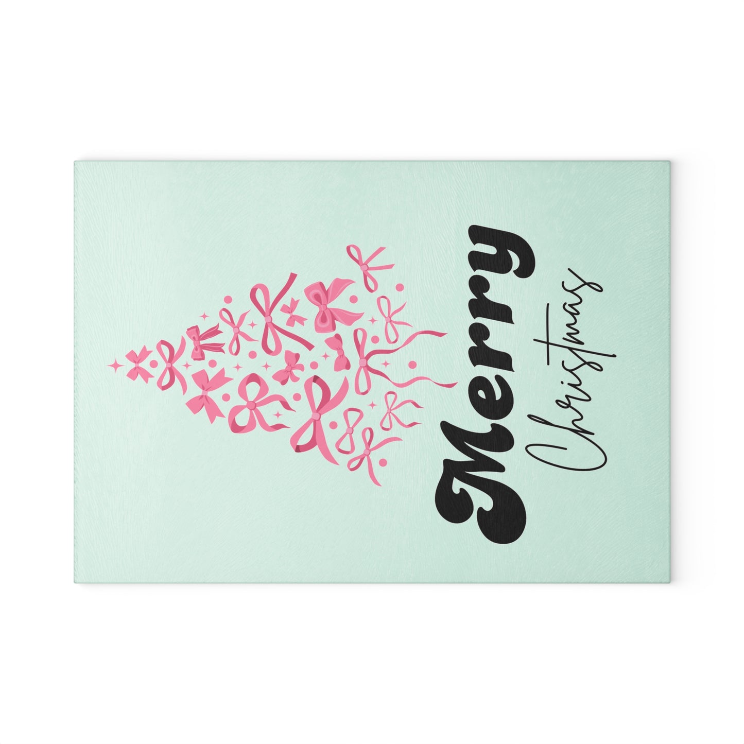 Glass Cutting Board - Merry Christmas