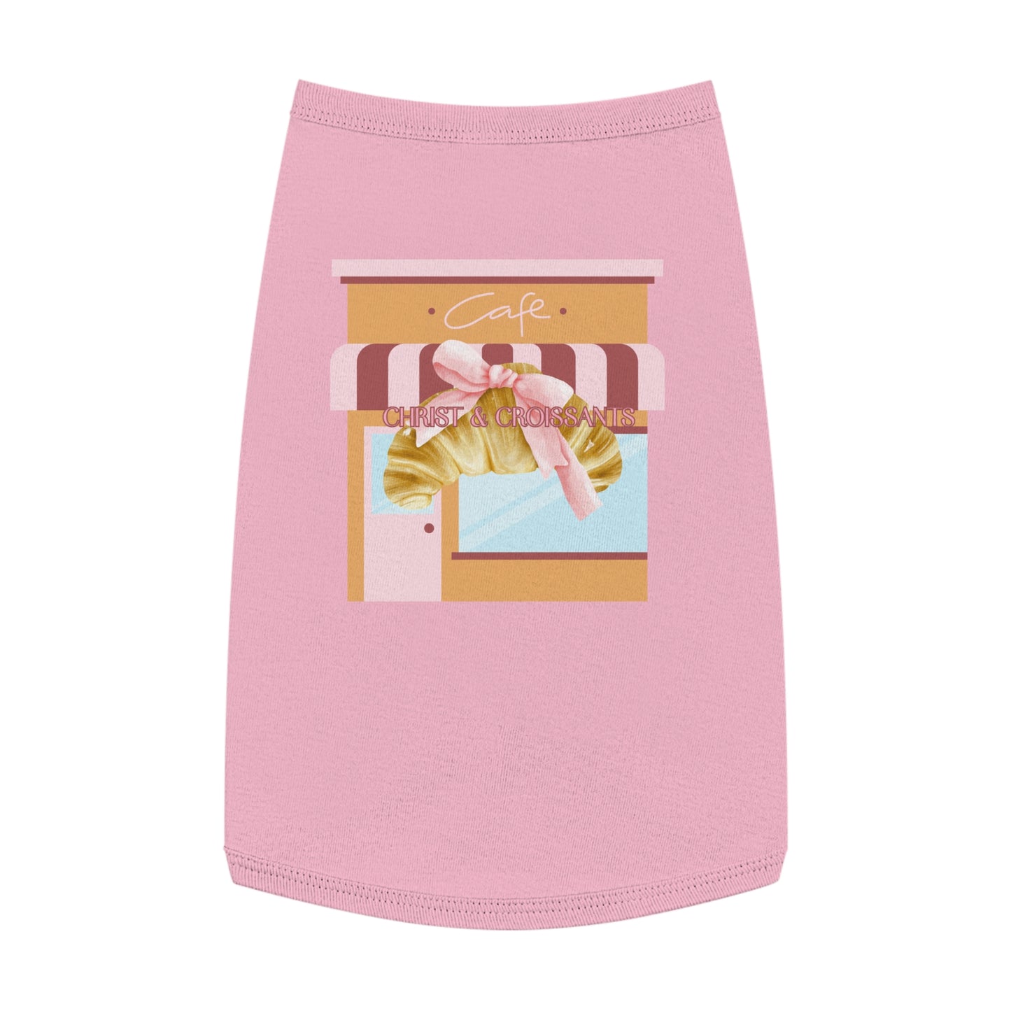 Pet Tee- Christ & croissants