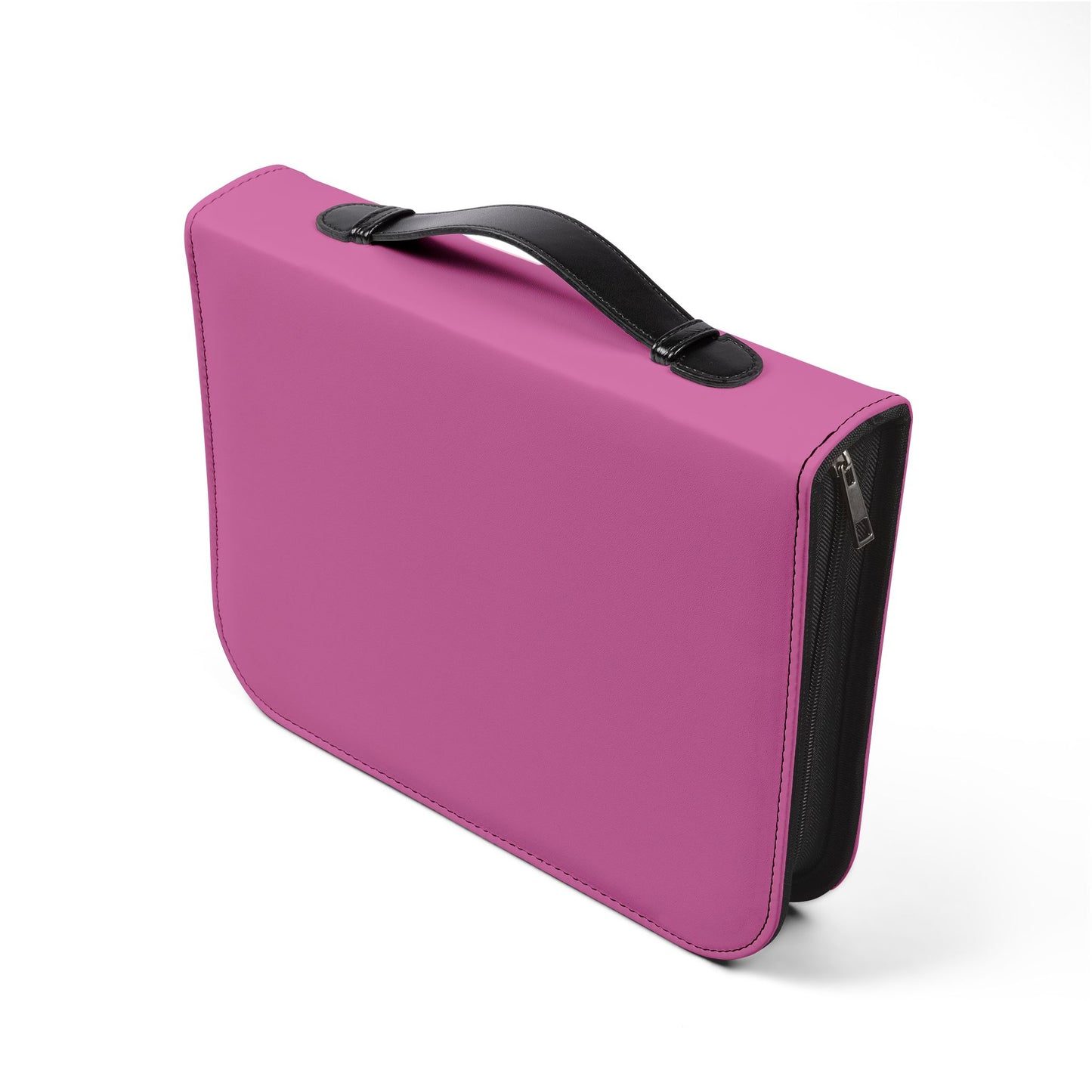 Bible Cover — Light Pink "Christ & Croissants" Zippered Bible Case